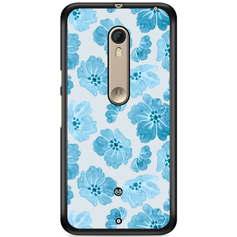 Moto X Style Case - WILD BLOOM - Blue Petals