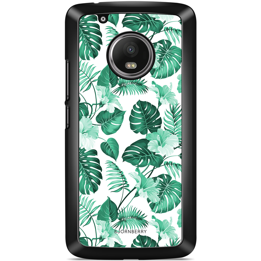 Moto G5 Plus Case - Turquoise Flowers