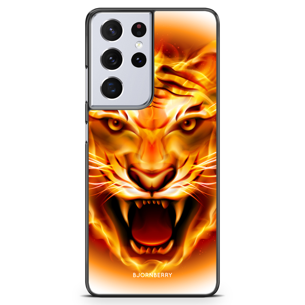 Samsung Galaxy S21 Ultra Case - Flames Tiger