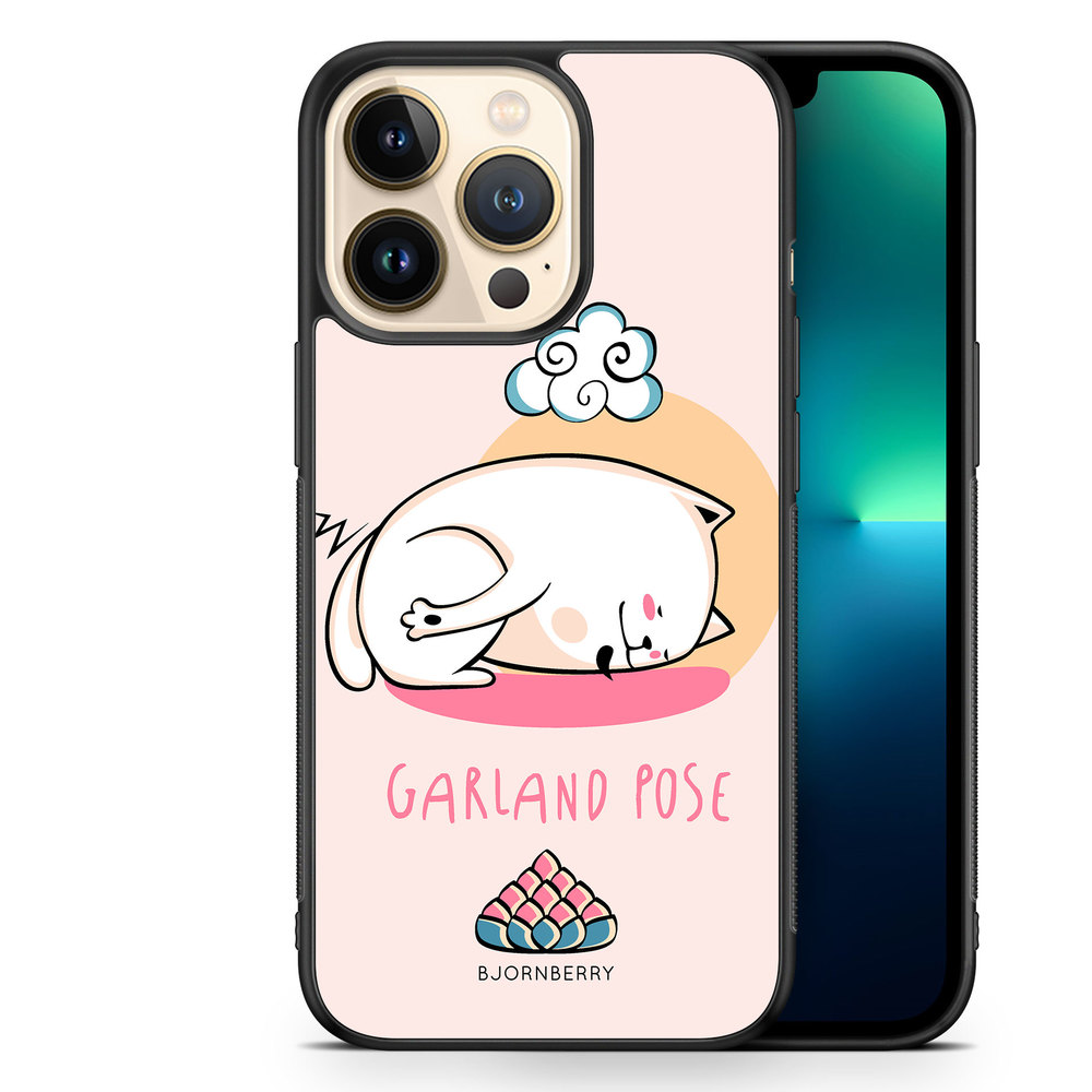 iPhone 13 Pro Case - Yoga Cat Garland