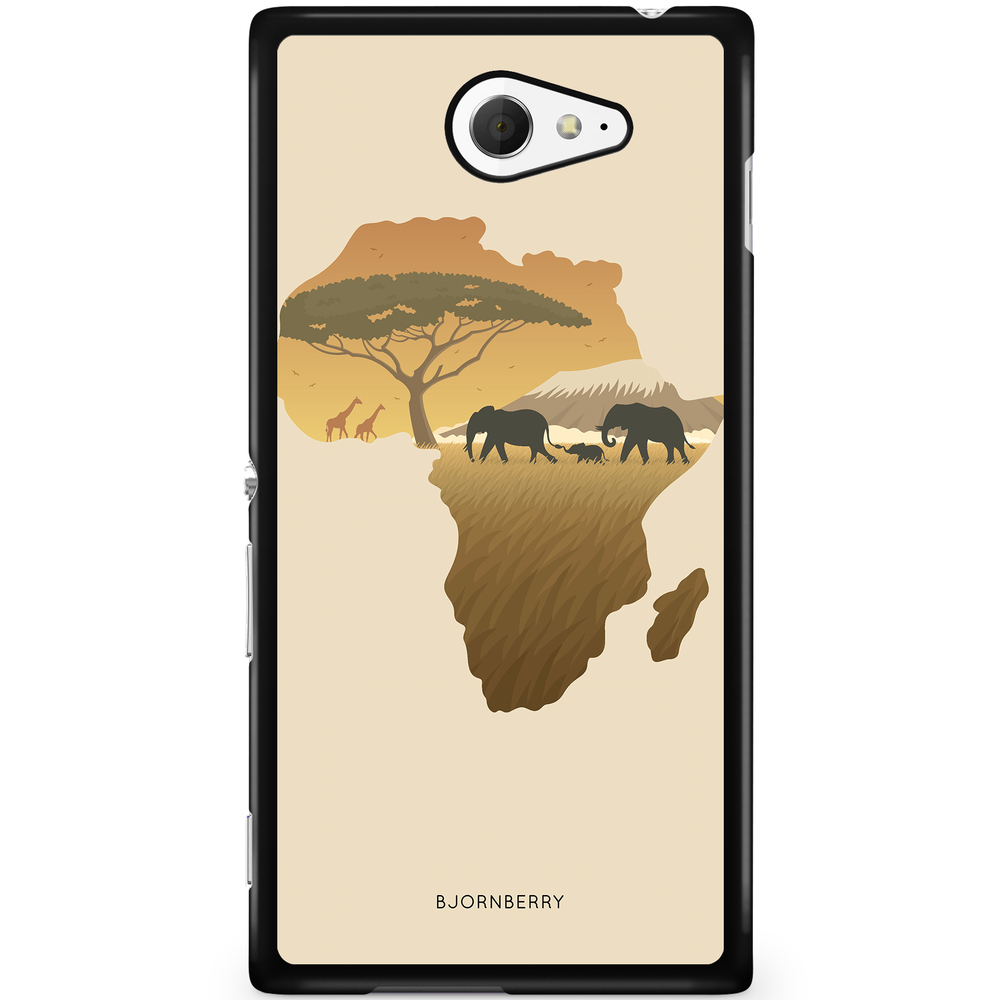 Sony Xperia M2 Aqua Case - Africa Brown