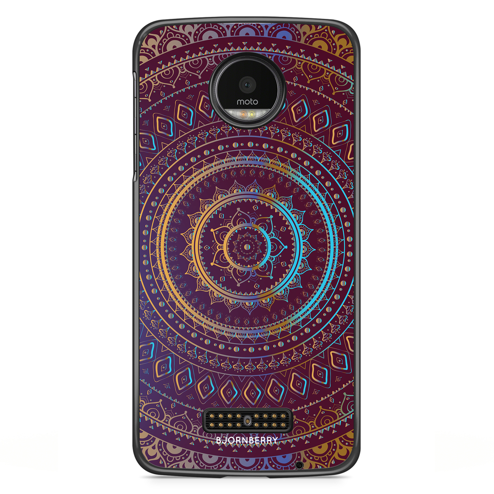 Moto Z2 Play Case - Purple Mandala