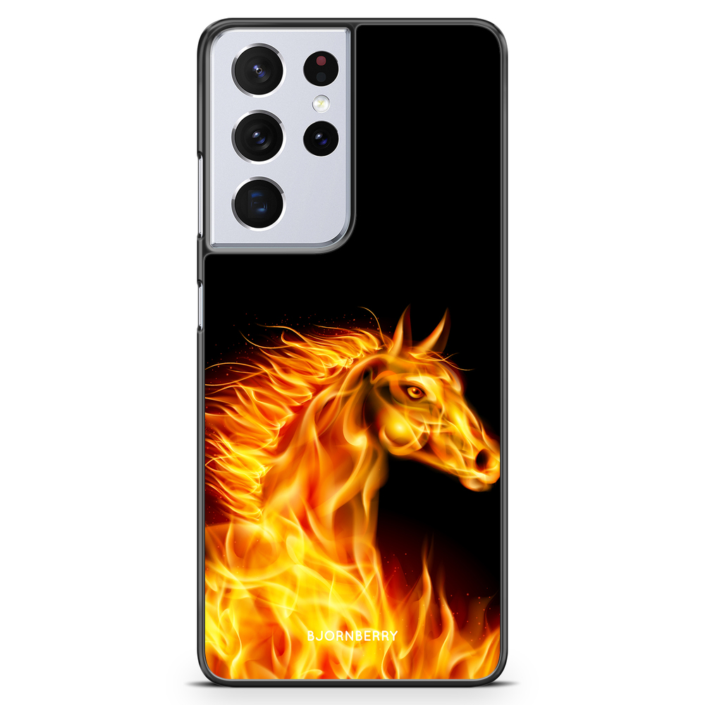 Samsung Galaxy S21 Ultra Case - Flames Horse