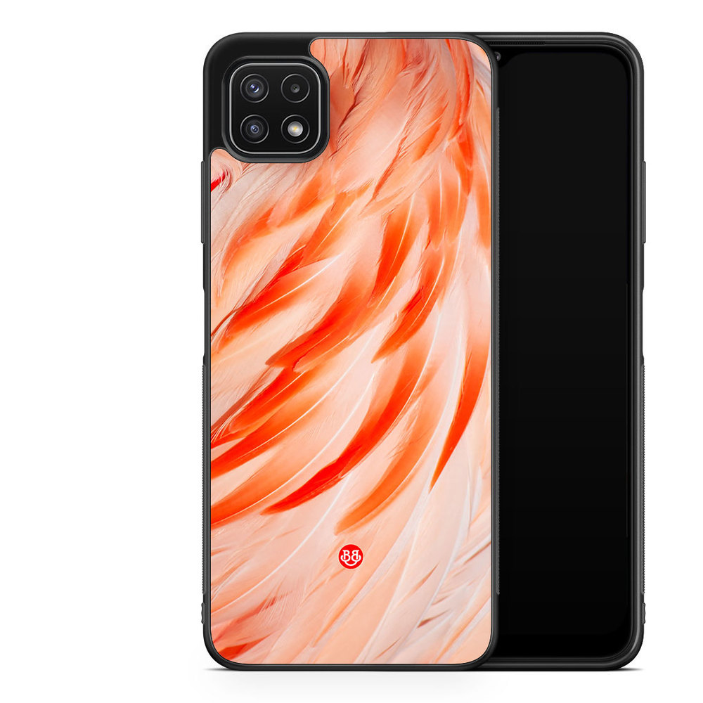 Samsung Galaxy A22 5G Case - Flamingo Feathers