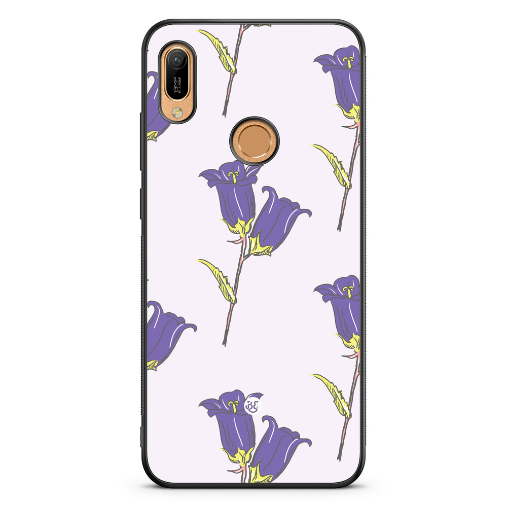 Huawei Y6 2019 Case - Wild Purple Flowers