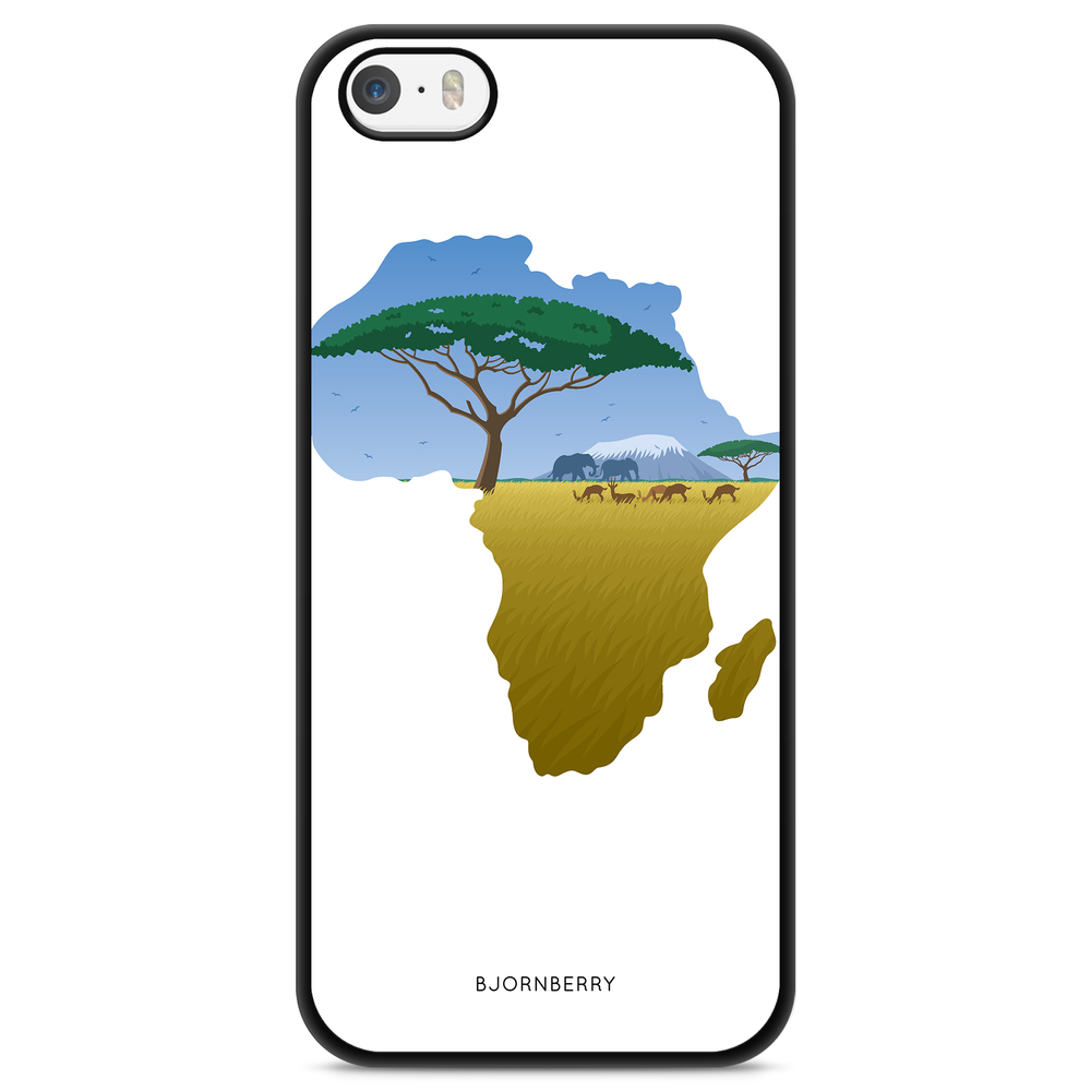iPhone 5/5s/SE (2016) Skal - Afrika Vit | Mobilskal & Mobilfodral BJORNBERRY