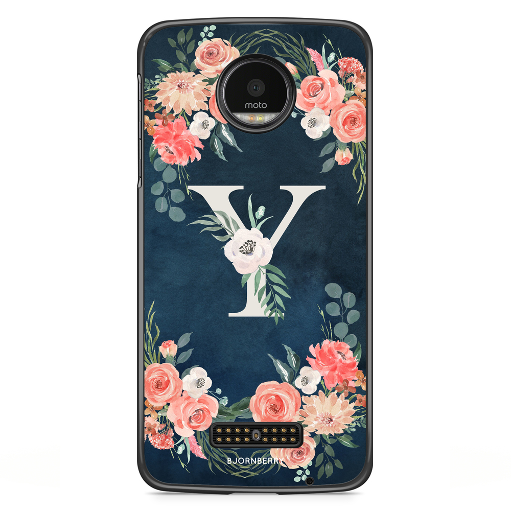 Moto Z2 Play Case - Monogram Y