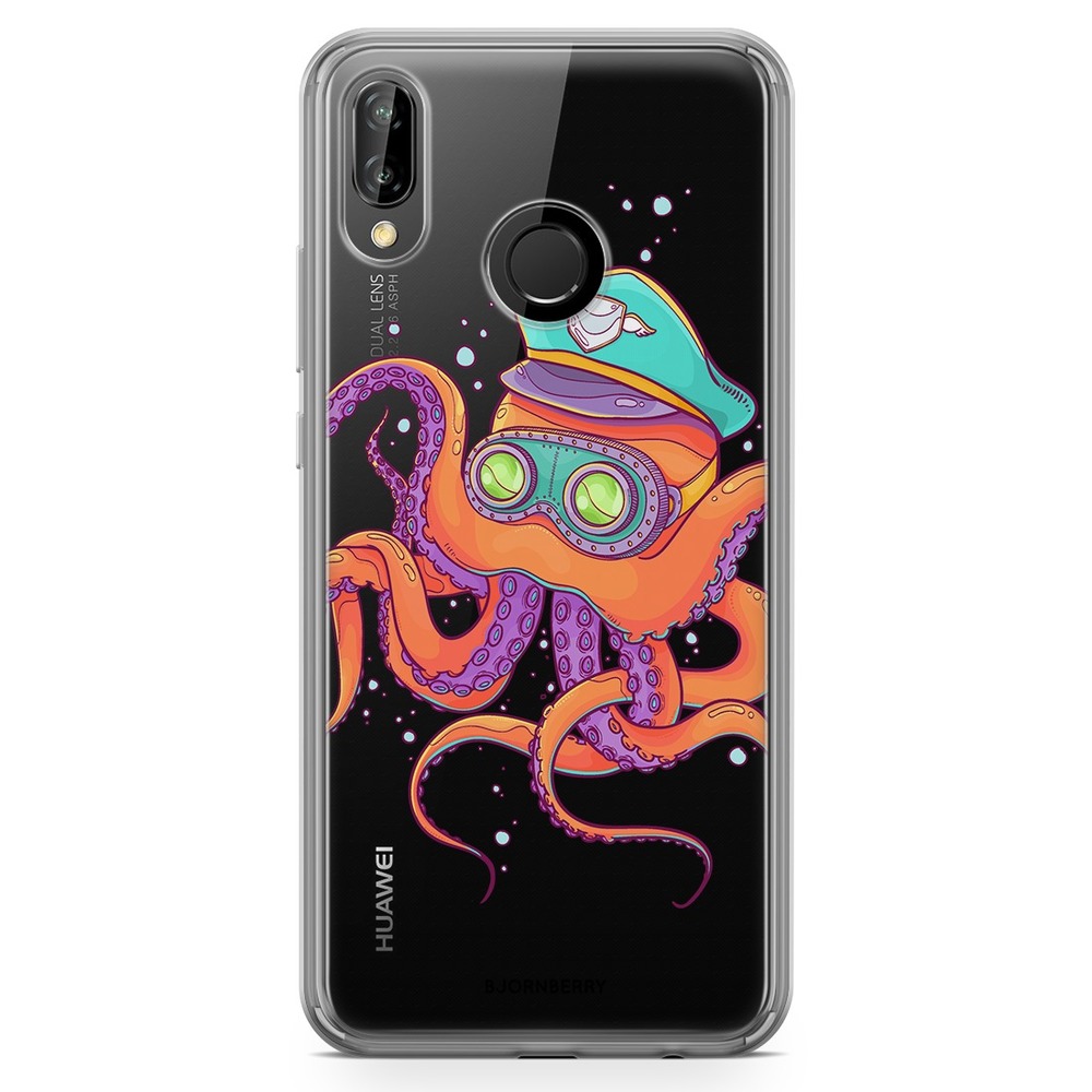 Huawei P20 Lite Fashion Case - Captain Octopus