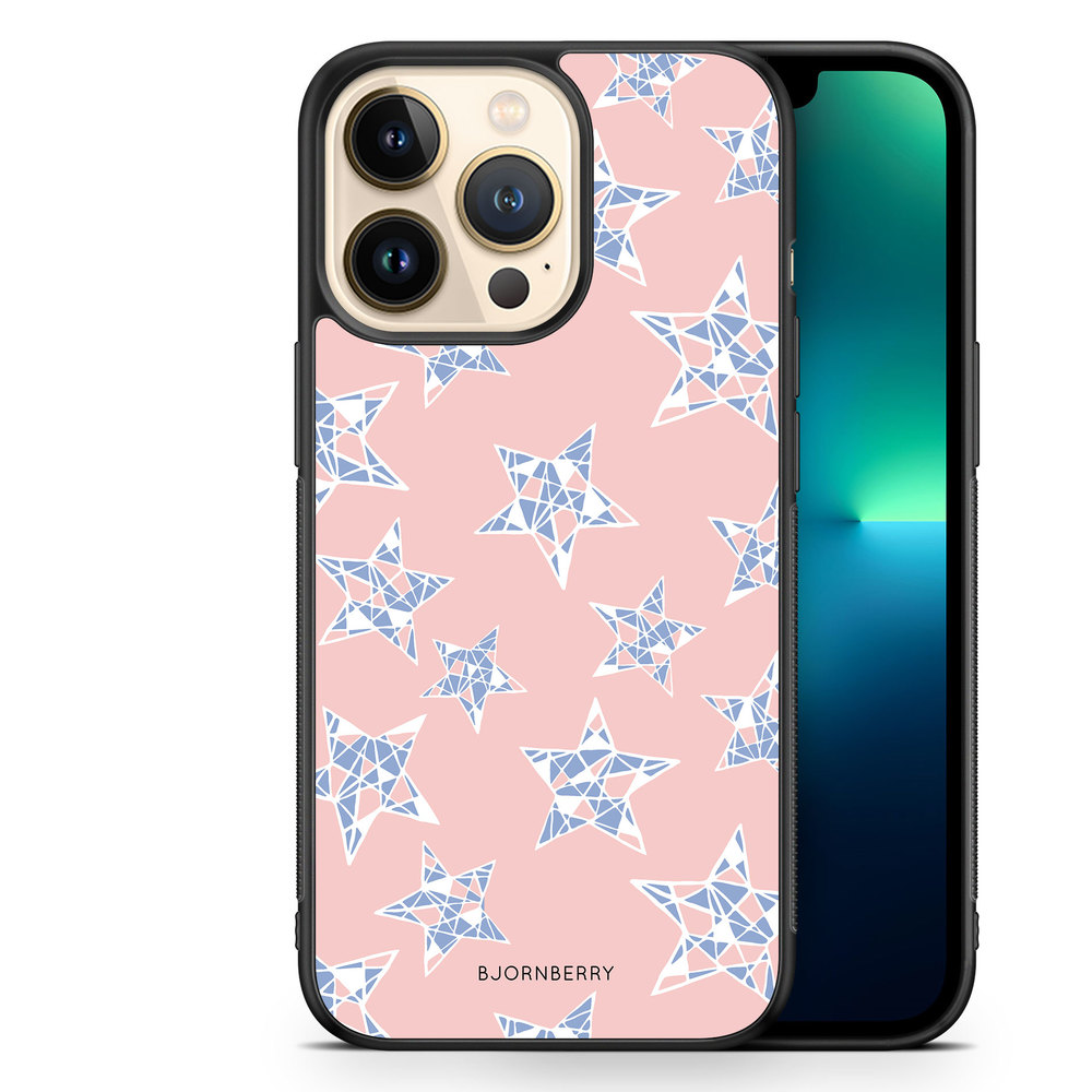 iPhone 13 Pro Case - Rose Quartz Stars