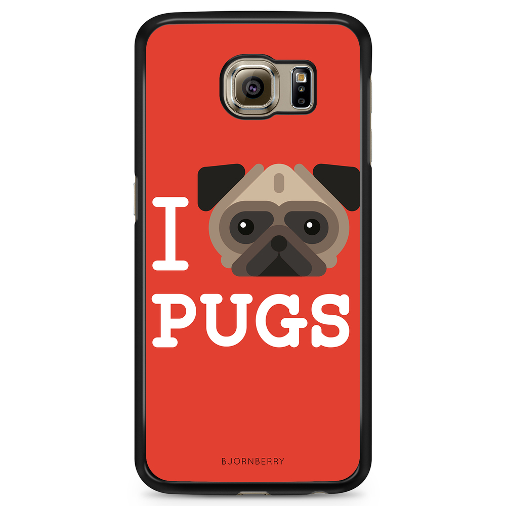 Samsung Galaxy S6 Edge+ Case - I Love Pugs