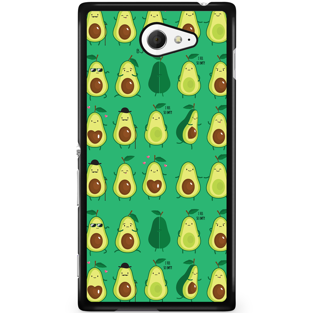 Sony Xperia M2 Aqua Case - Avocado Pattern