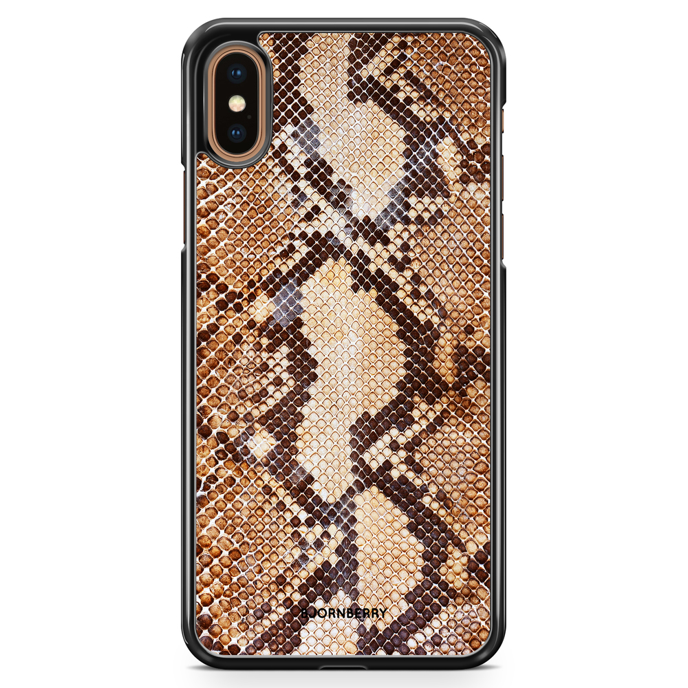 iPhone XS Max Case - Snakeskin Brown