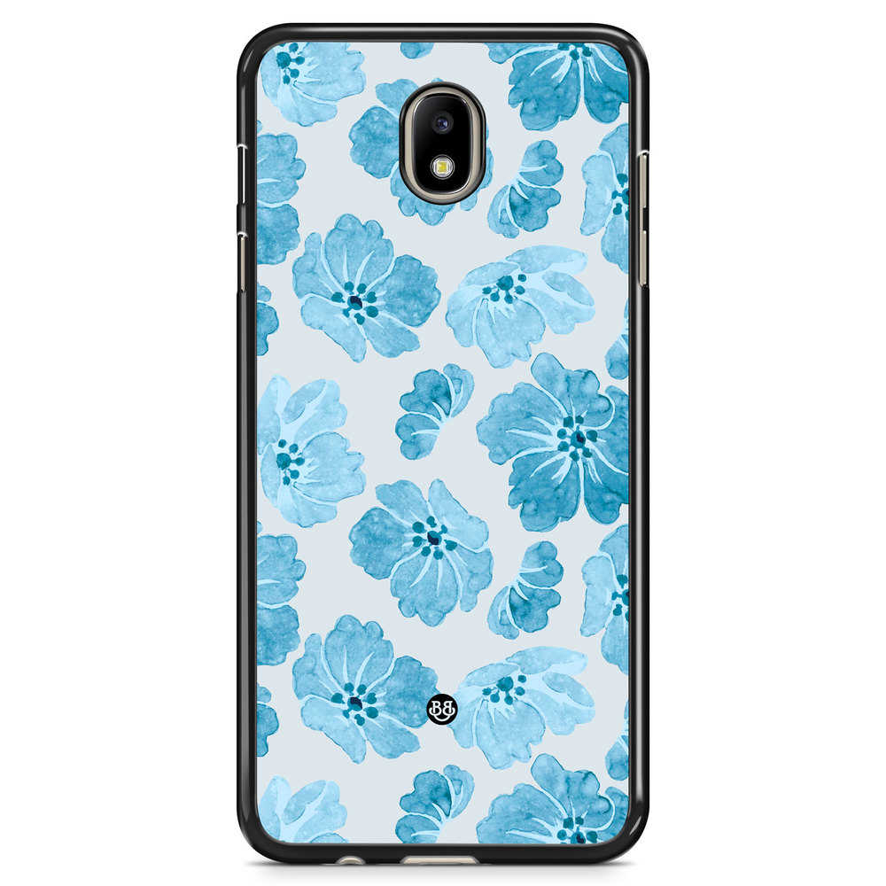 Samsung Galaxy J7 (2017) Case - WILD BLOOM - Blue Petals