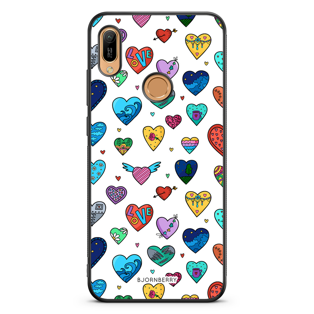 Huawei Y6 2019 Case - Hearts