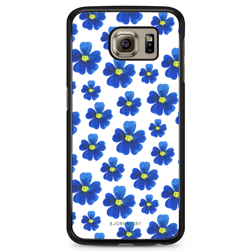 Samsung Galaxy S6 Case - Blue Flowers