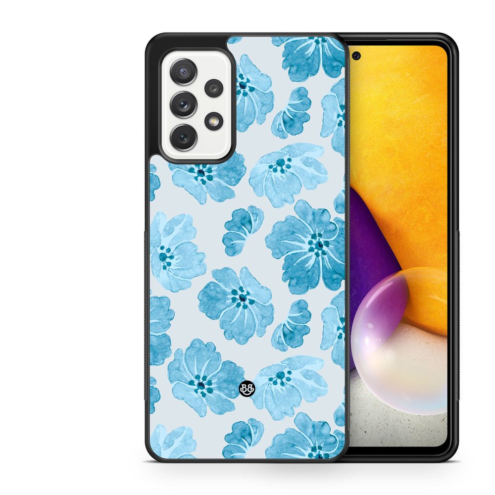 Samsung Galaxy A52/A52s 5G Case - WILD BLOOM - Blue Petals