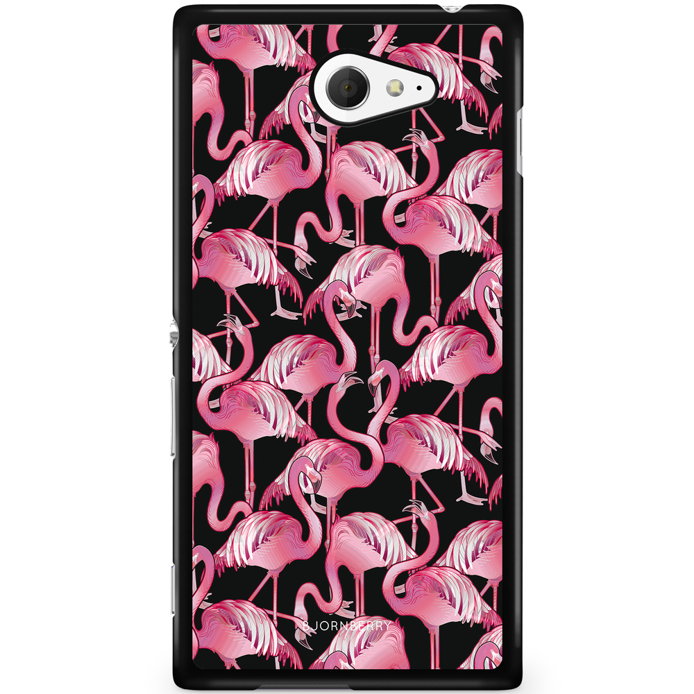 Sony Xperia M2 Aqua Case - Flamingos