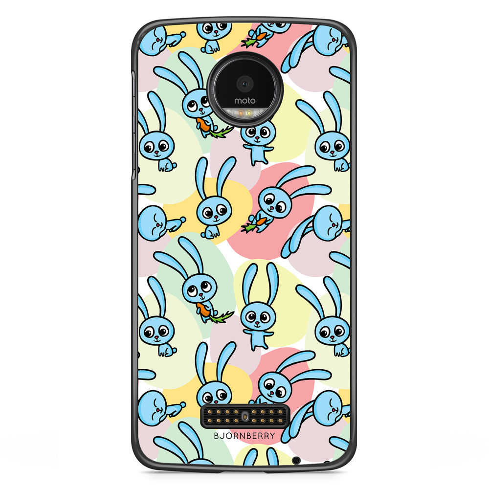 Moto Z2 Play Case - Blue Rabbits