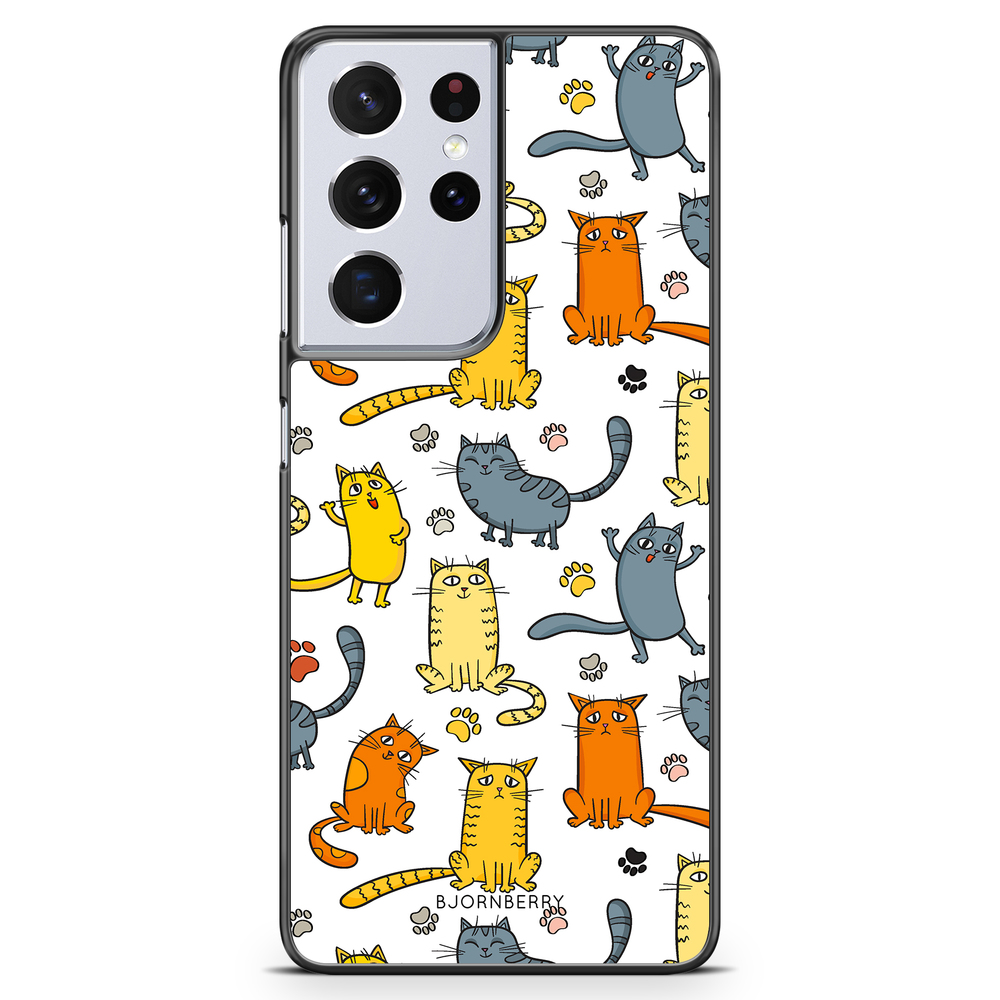 Samsung Galaxy S21 Ultra Case - Cat Pattern