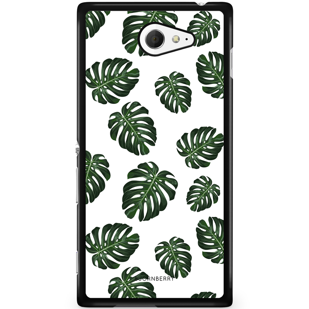 Sony Xperia M2 Aqua Case - Monstera Pattern