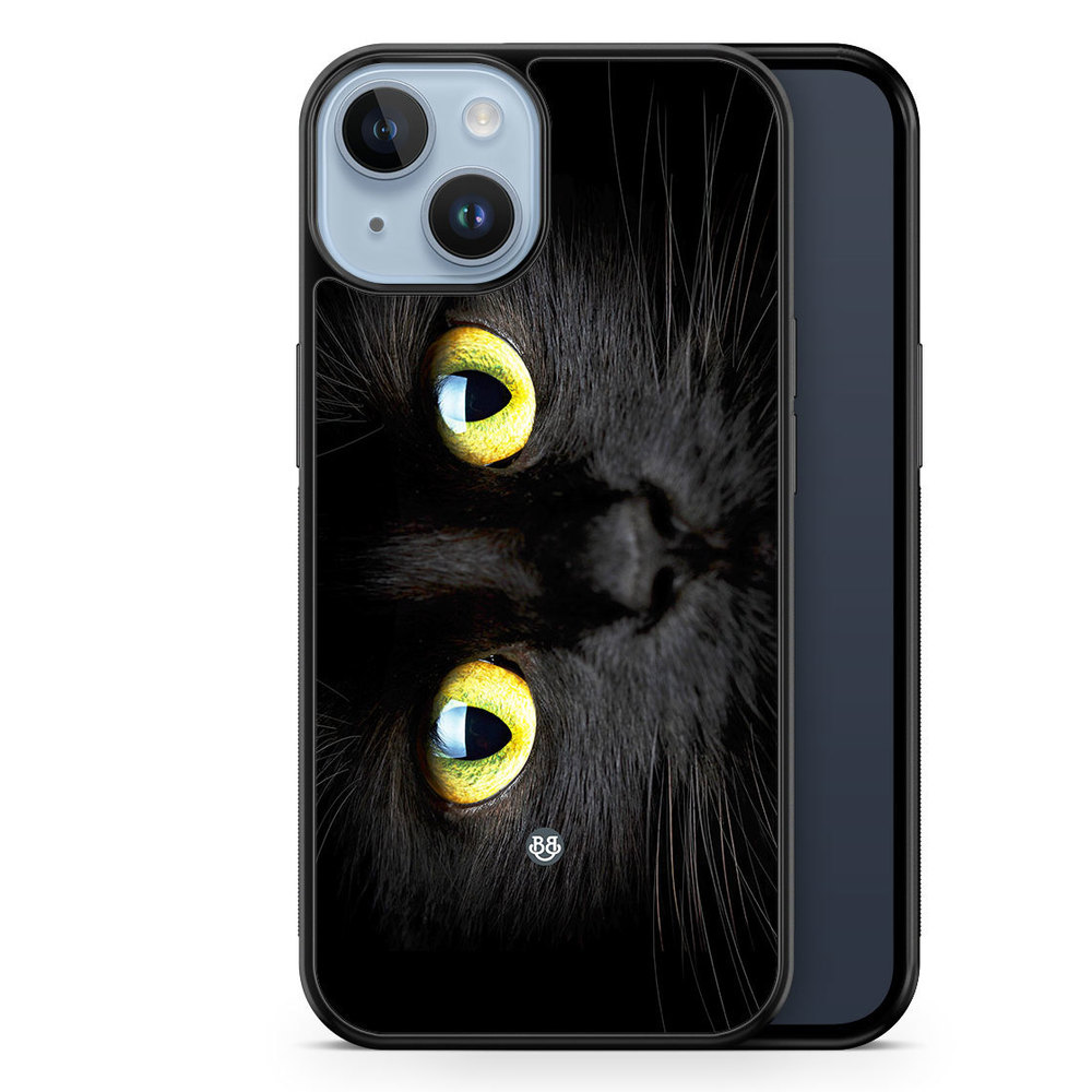 iPhone 14 Plus Case - Black Cat Close up