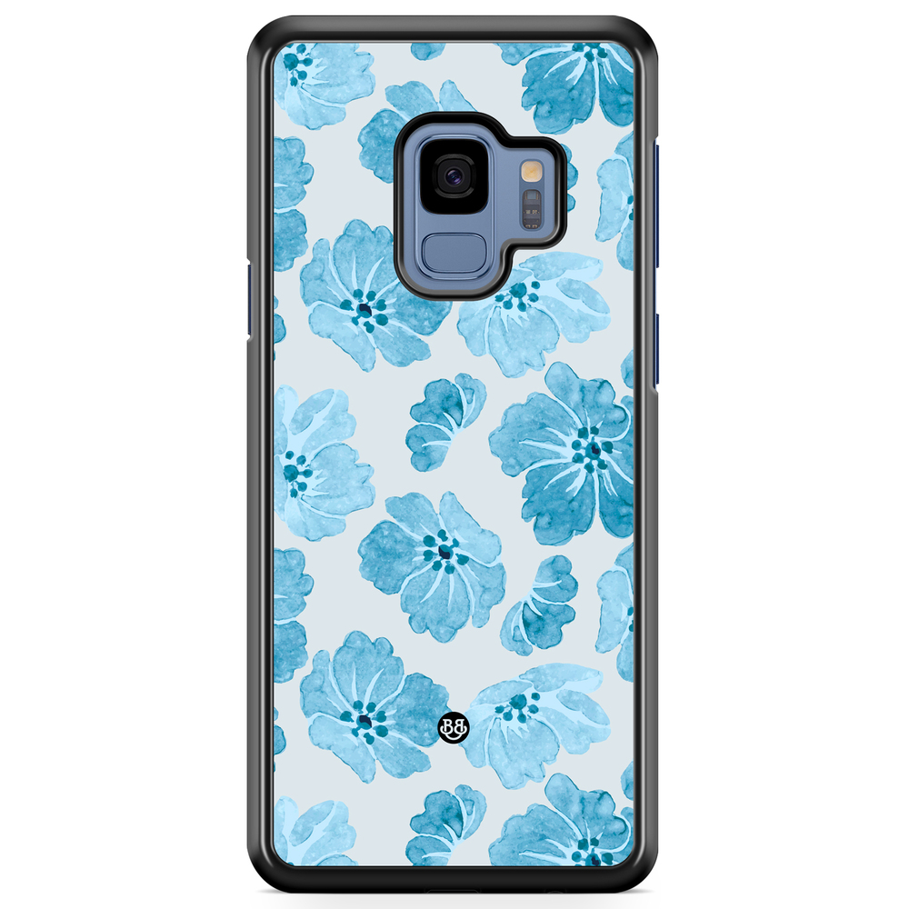 Samsung Galaxy S9 Case - WILD BLOOM - Blue Petals