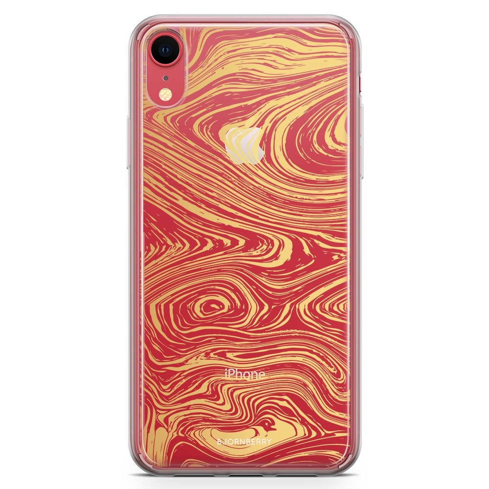 iPhone XR Fashion Case - Gold Marble