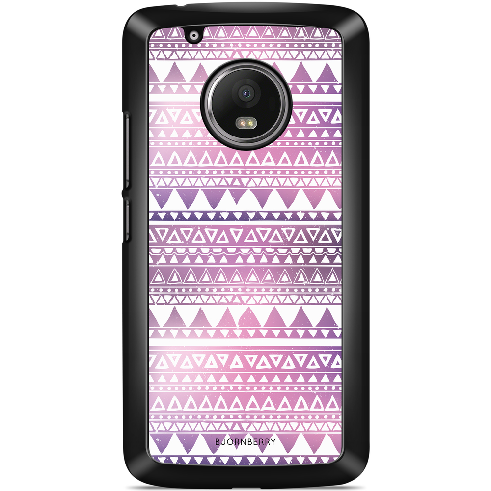 Motorola/Lenovo Moto G5 Case - Purple Aztec
