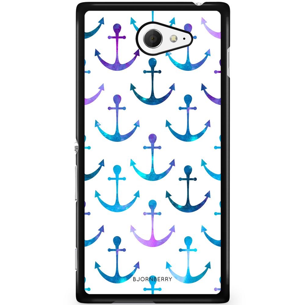 Sony Xperia M2 Aqua Case - Anchor Pattern