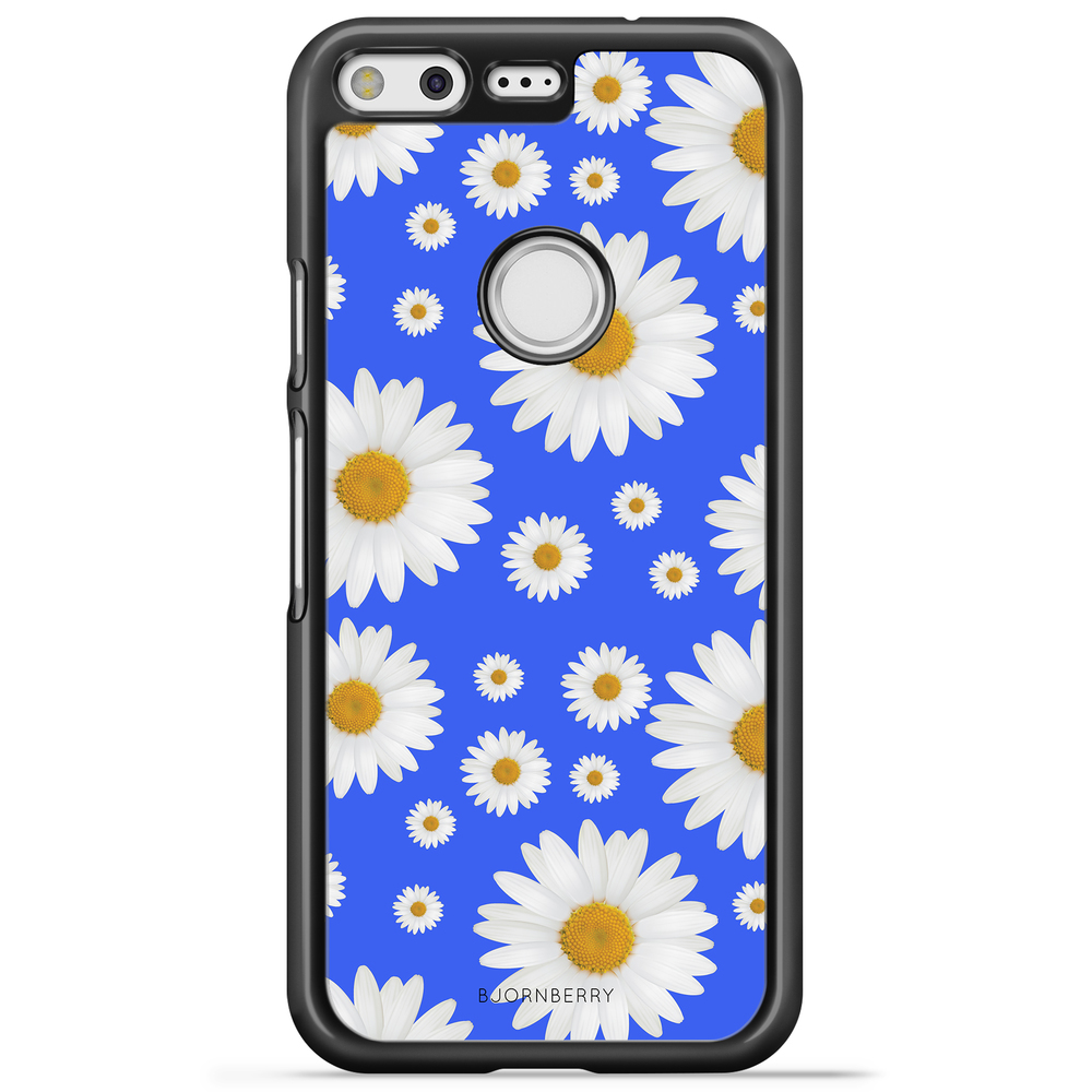 Google Pixel Case - Blue Daisy Flowers