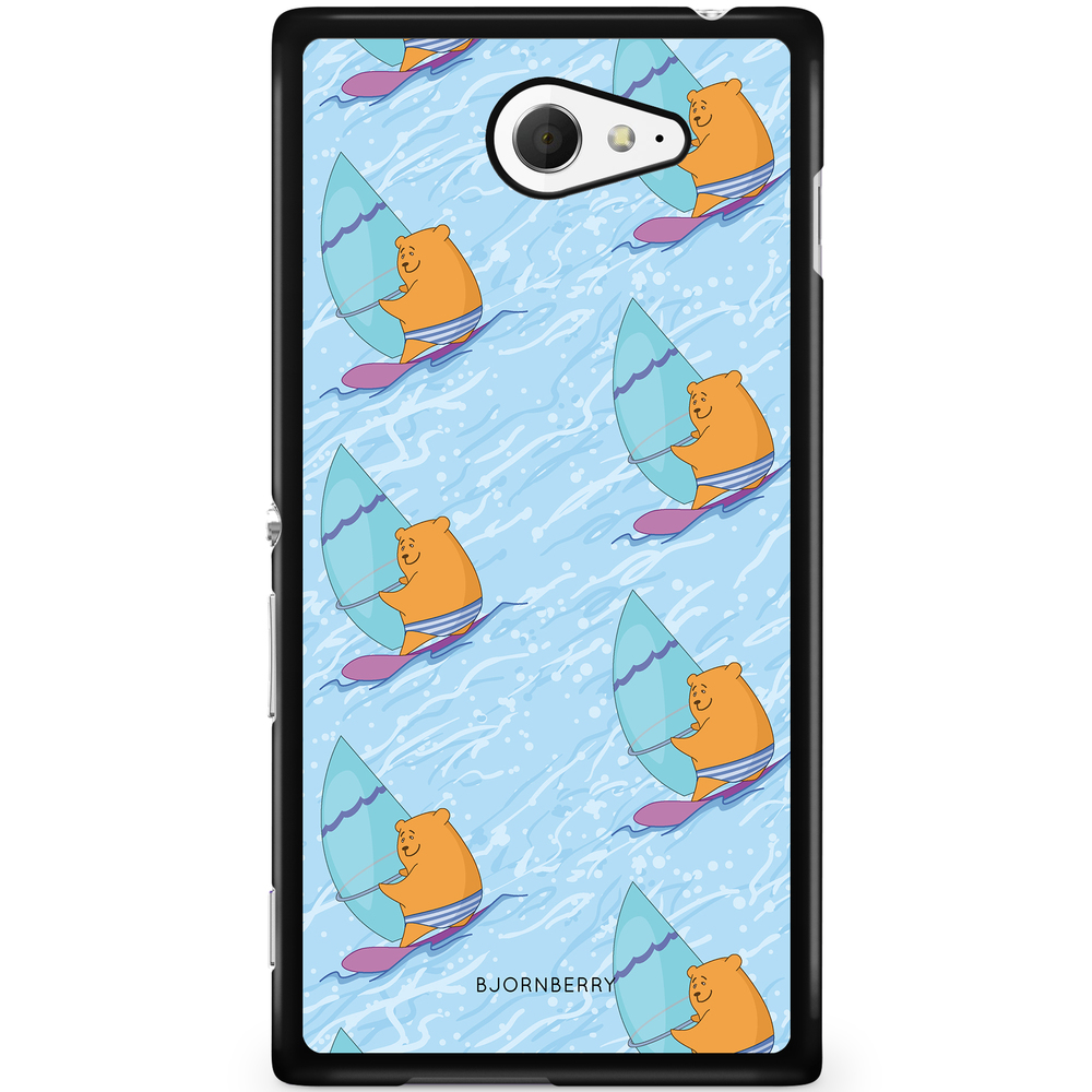 Sony Xperia M2 Aqua Case - Bear Surfer