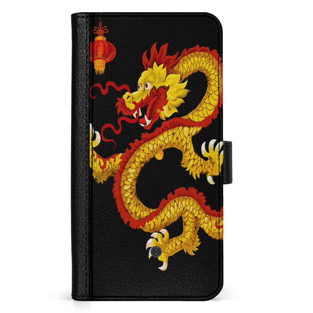 Nothing Phone (2) Wallet Case - Yellow Dragon
