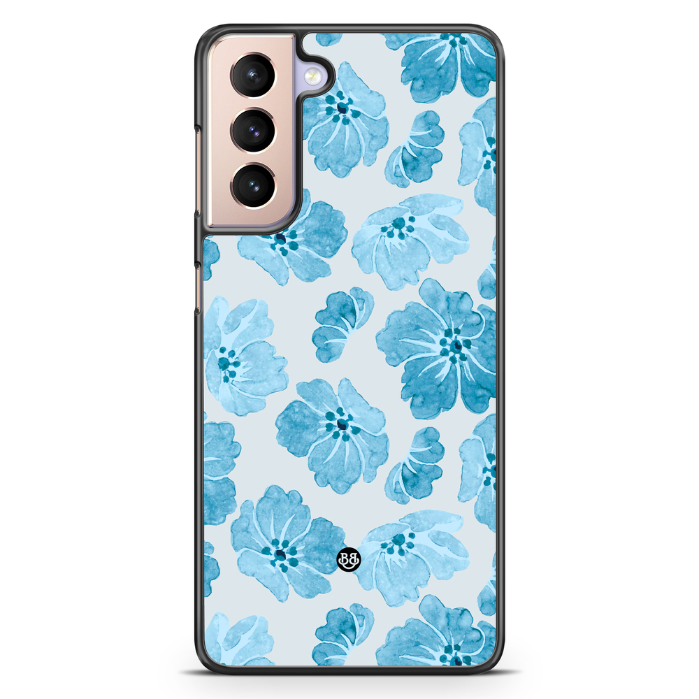 Samsung Galaxy S21 Case - WILD BLOOM - Blue Petals