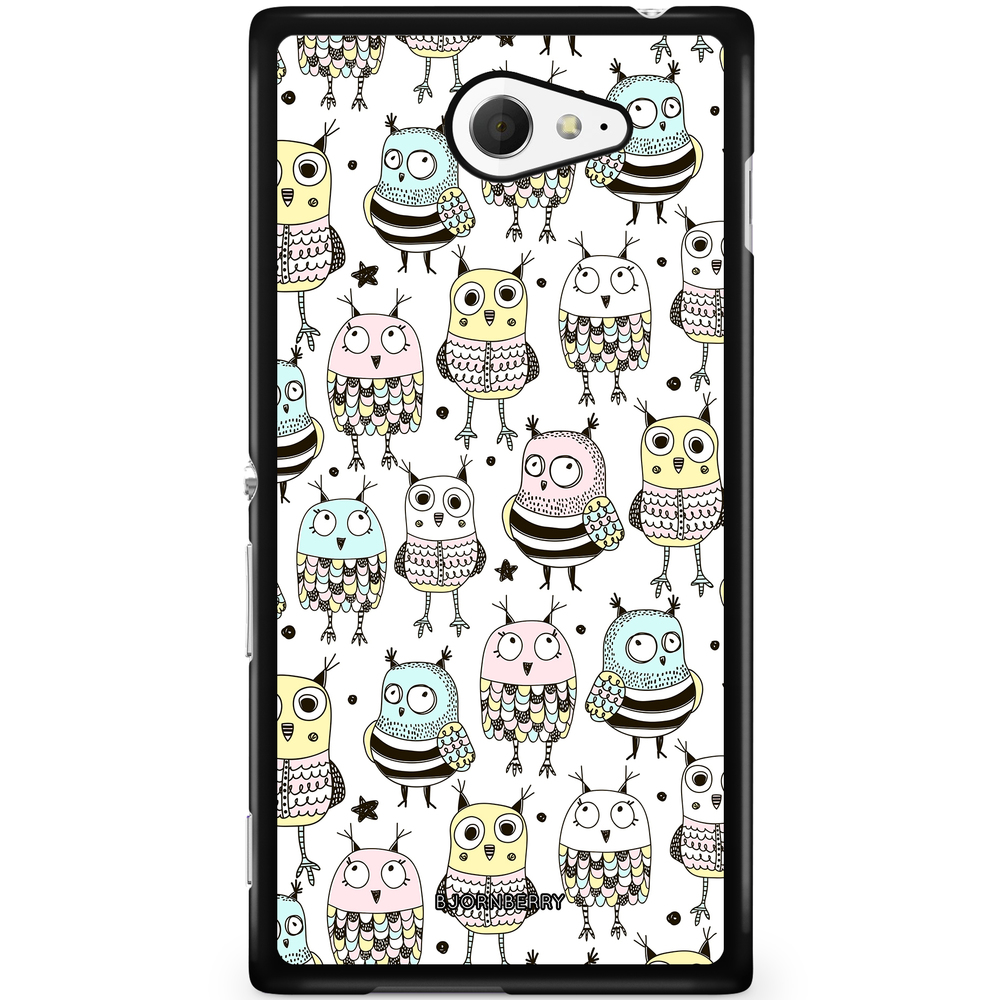 Sony Xperia M2 Aqua Case - Cute Owls