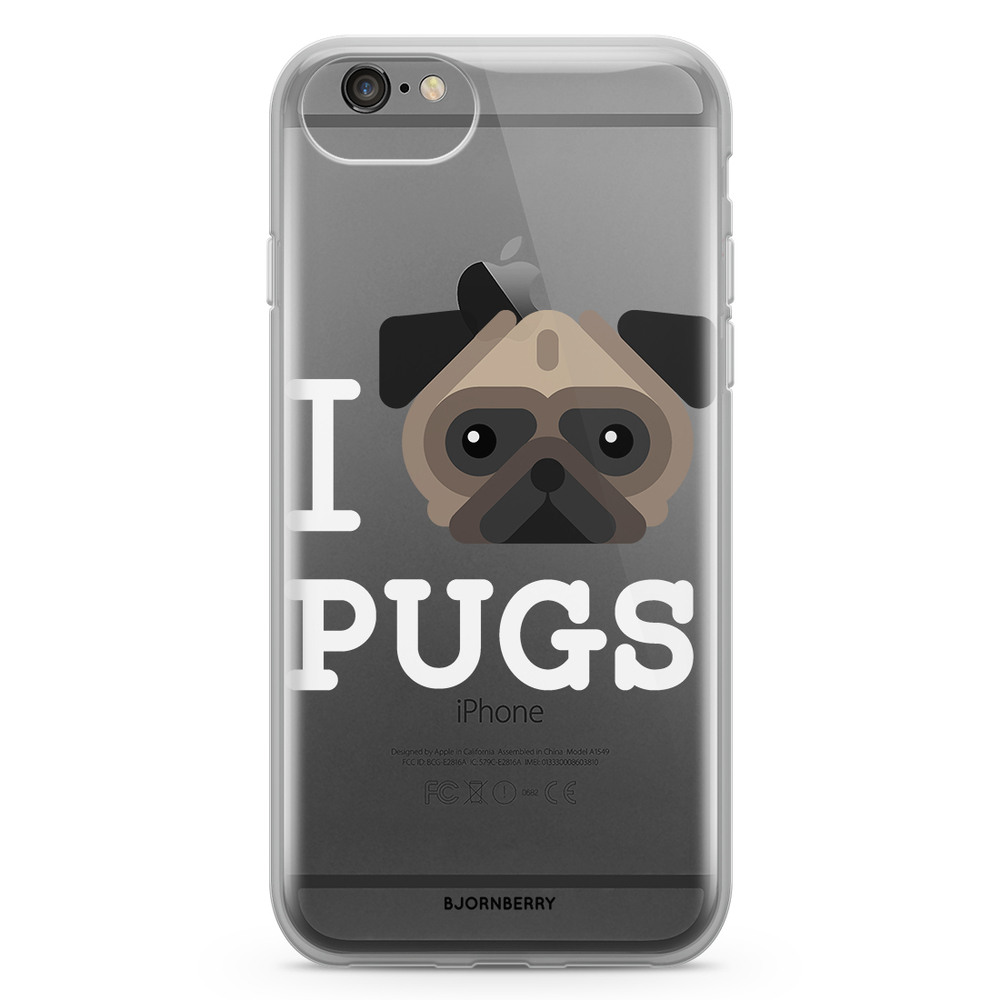 iPhone 6/6s Fashion Case - I Love Pugs