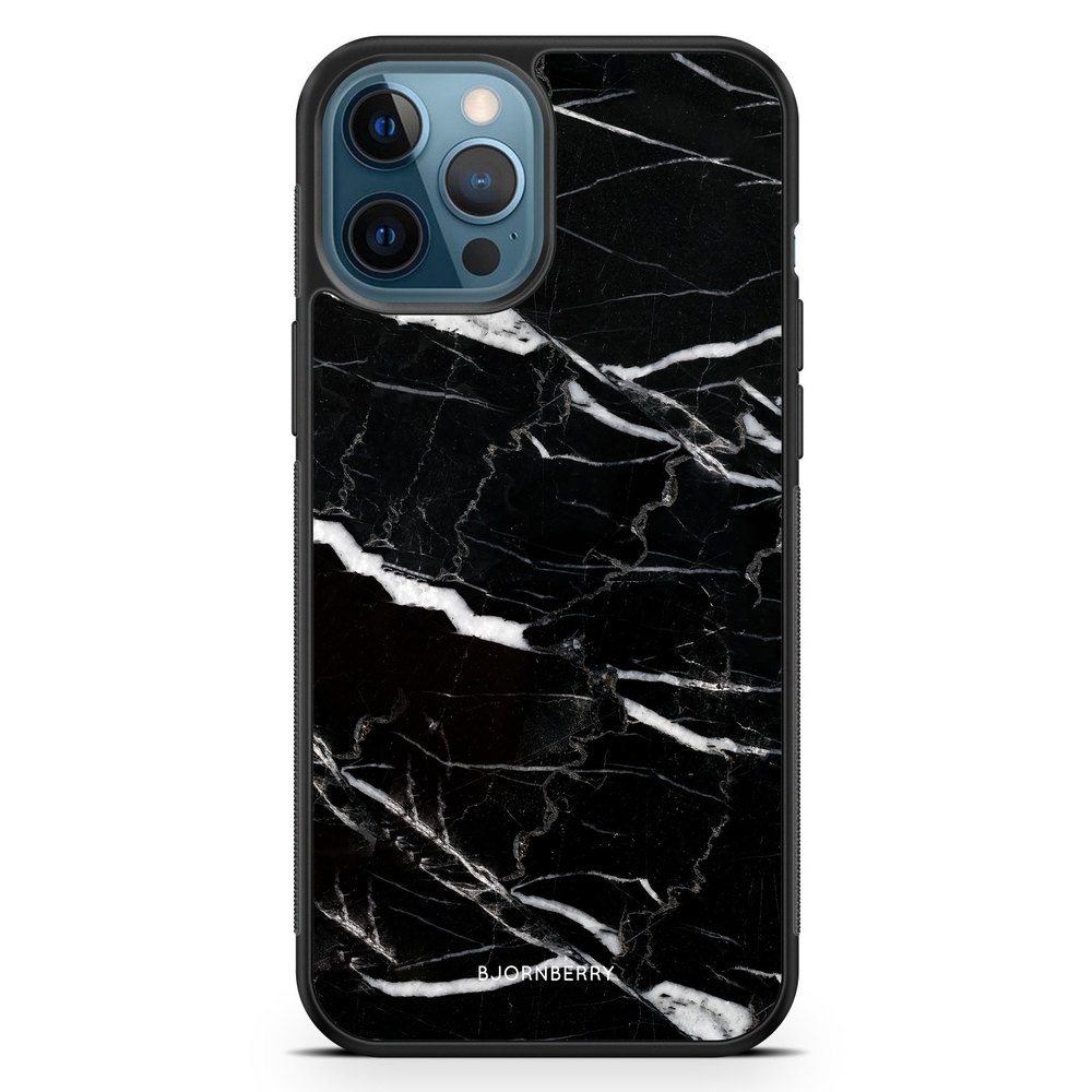 iPhone 12 Pro Case - Black Marble