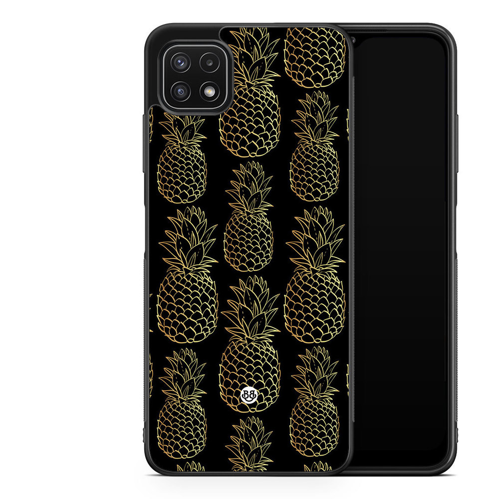Samsung Galaxy A22 5G Case - Gold Pineapples