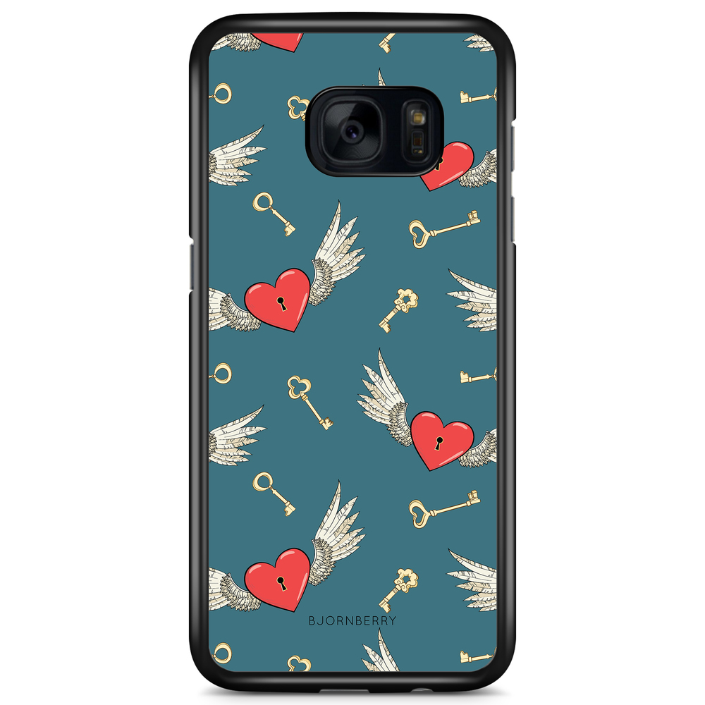 Samsung Galaxy S7 Edge Case - Hearts 'n Wings