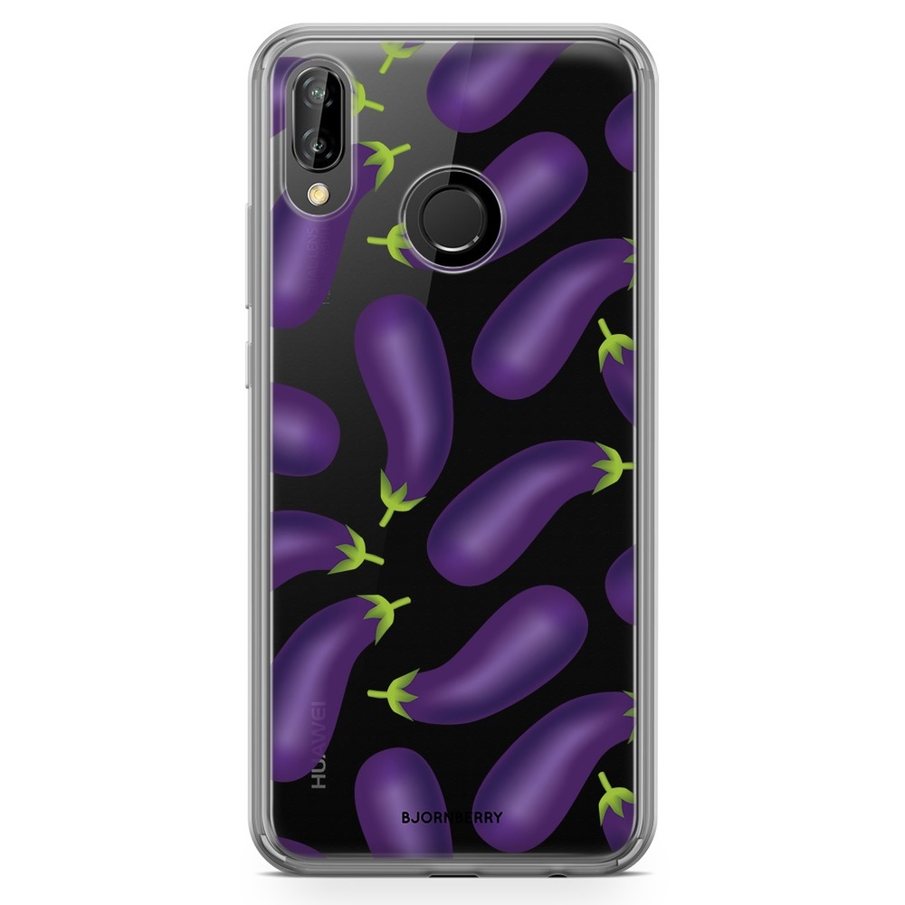 Huawei P20 Lite Fashion Case - Eggplant Pattern