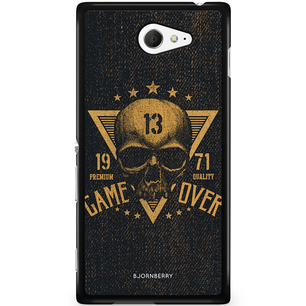 Sony Xperia M2 Aqua Case - Vintage Skull