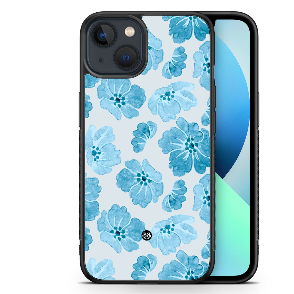 iPhone 13 Mini Case - WILD BLOOM - Blue Petals