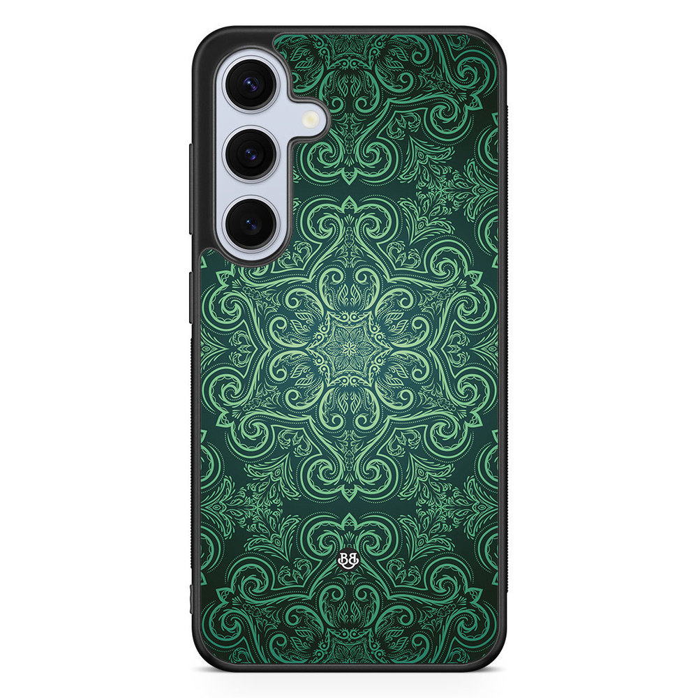 Samsung Galaxy S24 5G Case - Green Retro Pattern