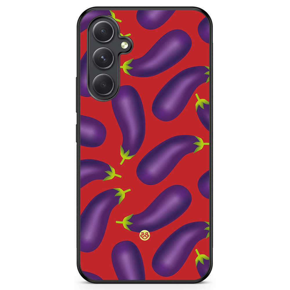 Samsung Galaxy A54 5G Case - Eggplant Pattern