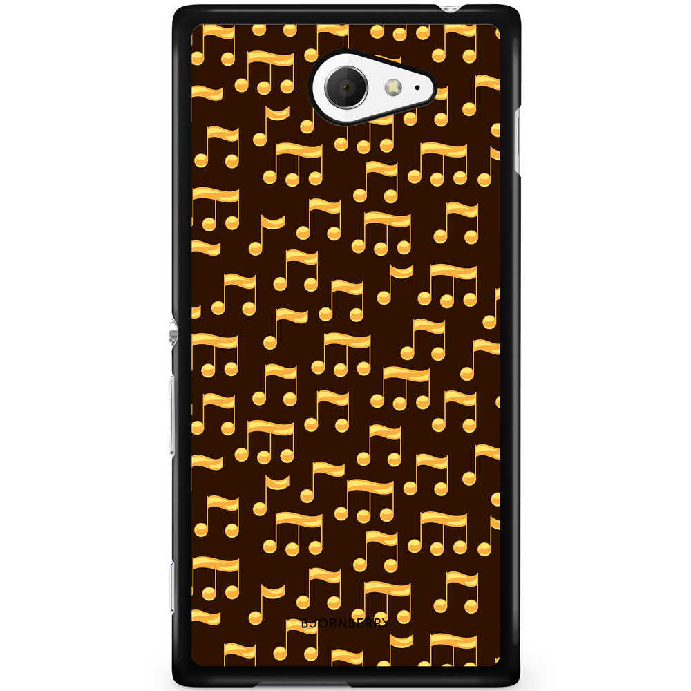 Sony Xperia M2 Aqua Case - Music Notes