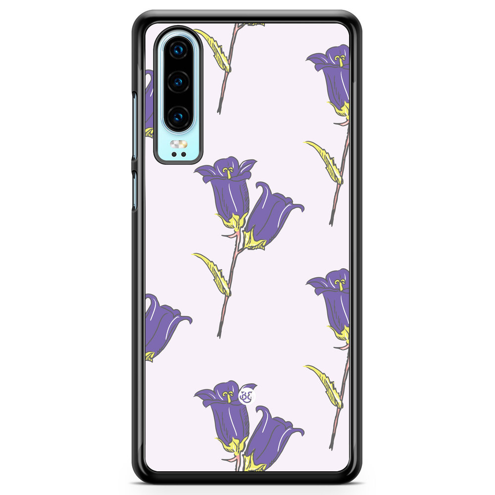 Huawei P30 Case - Wild Purple Flowers