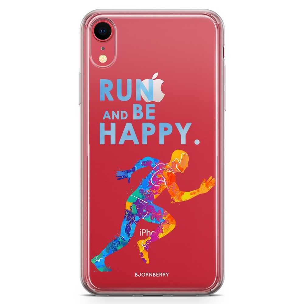 iPhone XR Fashion Case - Run And Be Happy