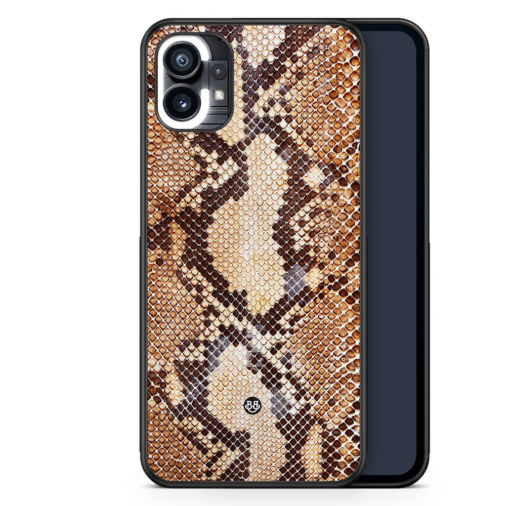 Nothing Phone (1) Case - Snakeskin Brown