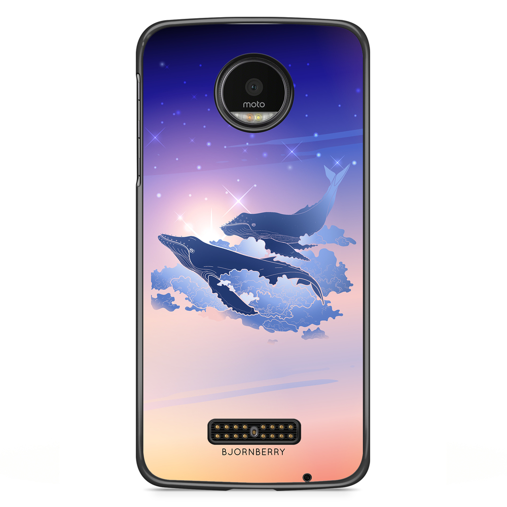 Moto Z2 Play Case - Flying Whales