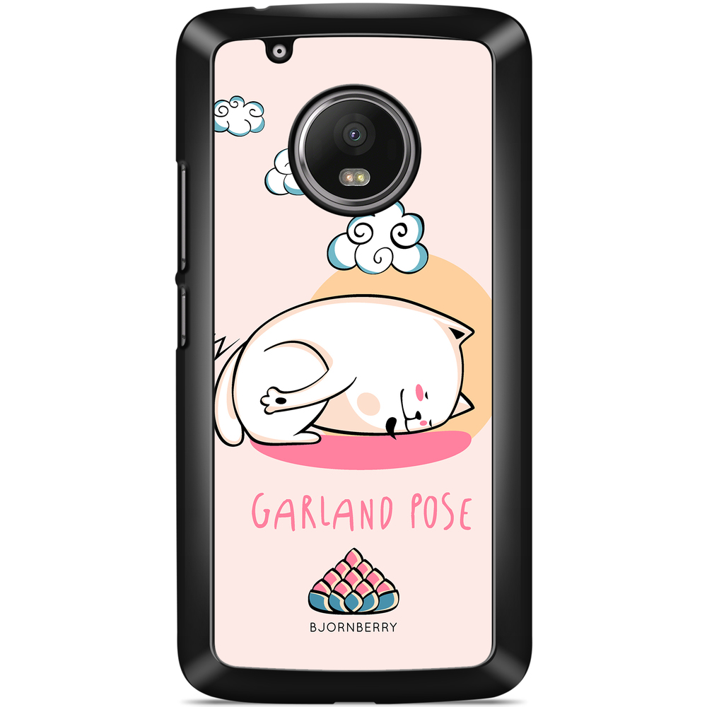 Motorola/Lenovo Moto G5 Skal - Yoga Cat Garland 