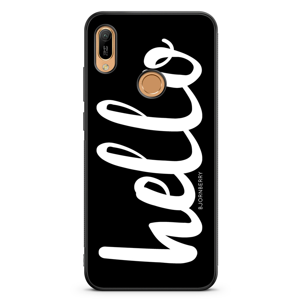 Huawei Y6 2019 Case - Hello White